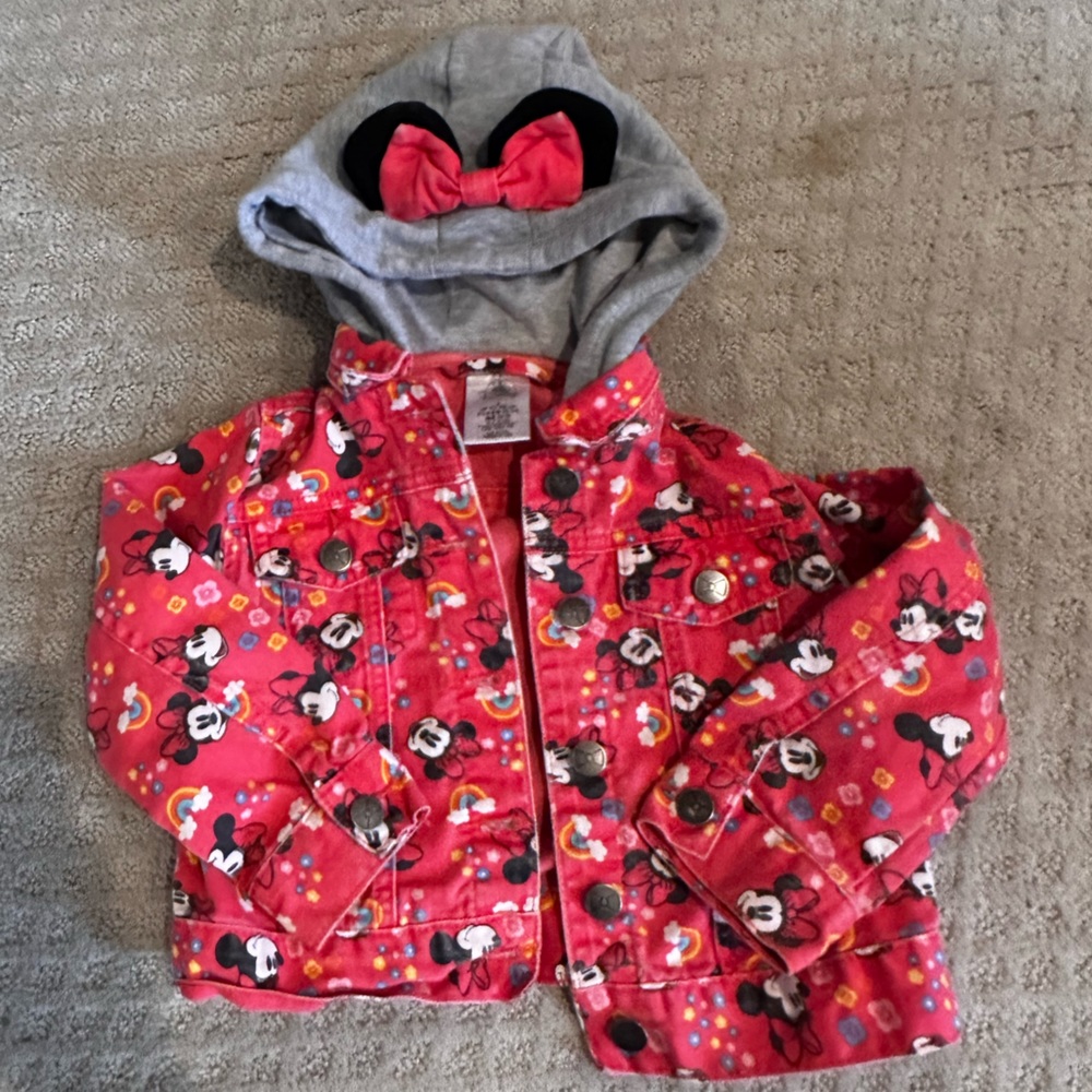 Disney Minnie Mouse hooded jean jacket